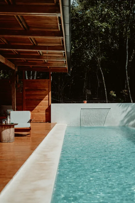Pool deck view at Taru