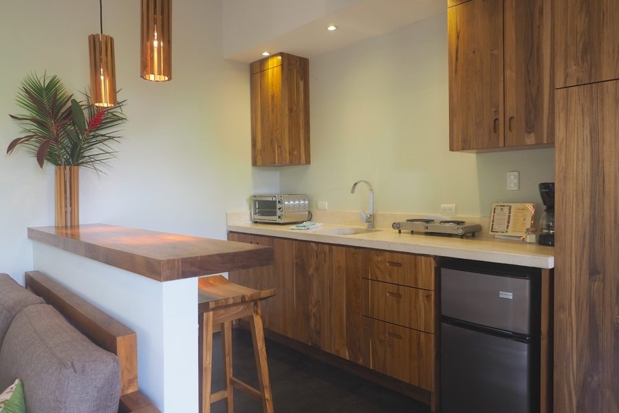 Garden Heights Studio kitchenette with mini fridge and toaster oven